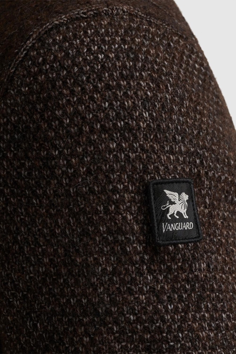 Vanguard bruine heren trui | Close up