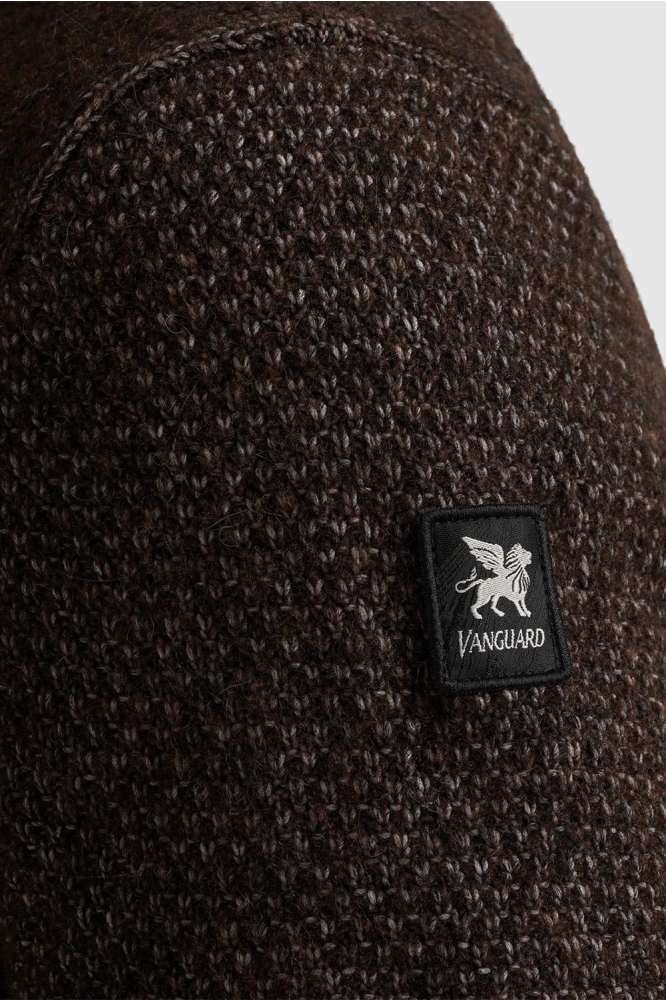 Vanguard bruine heren trui | Close up