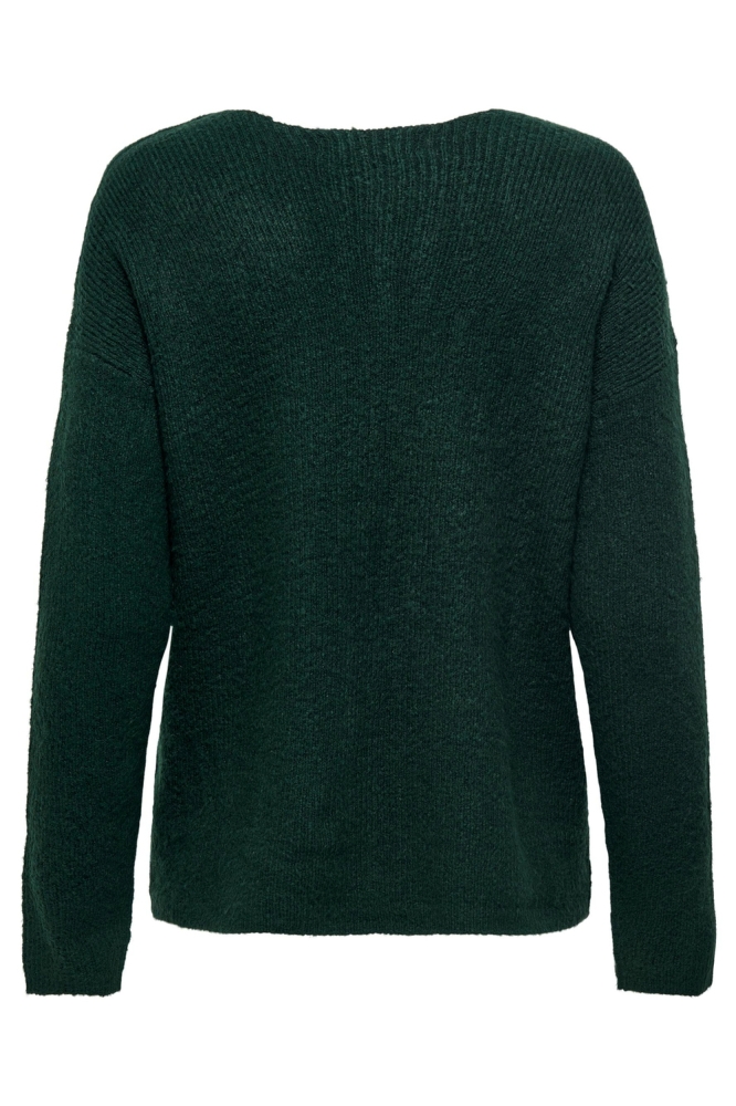 Only groene dames trui | Achteraanzicht