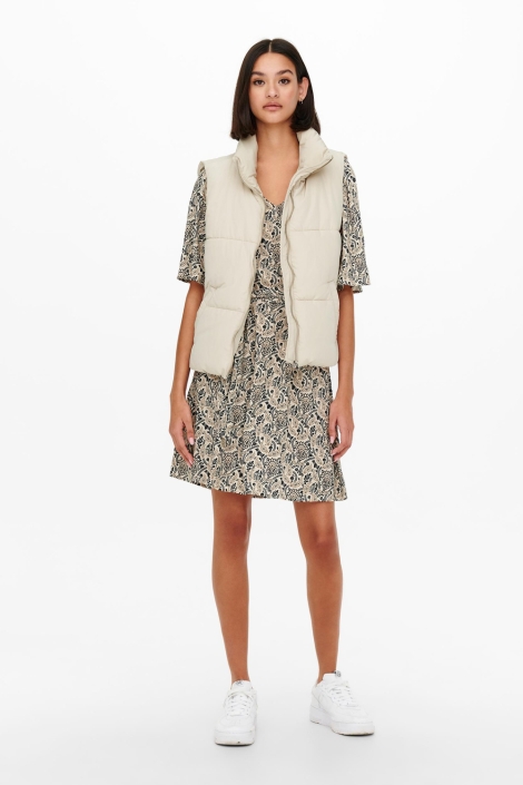 Jacqueline de Yong ecru dames jas | Model