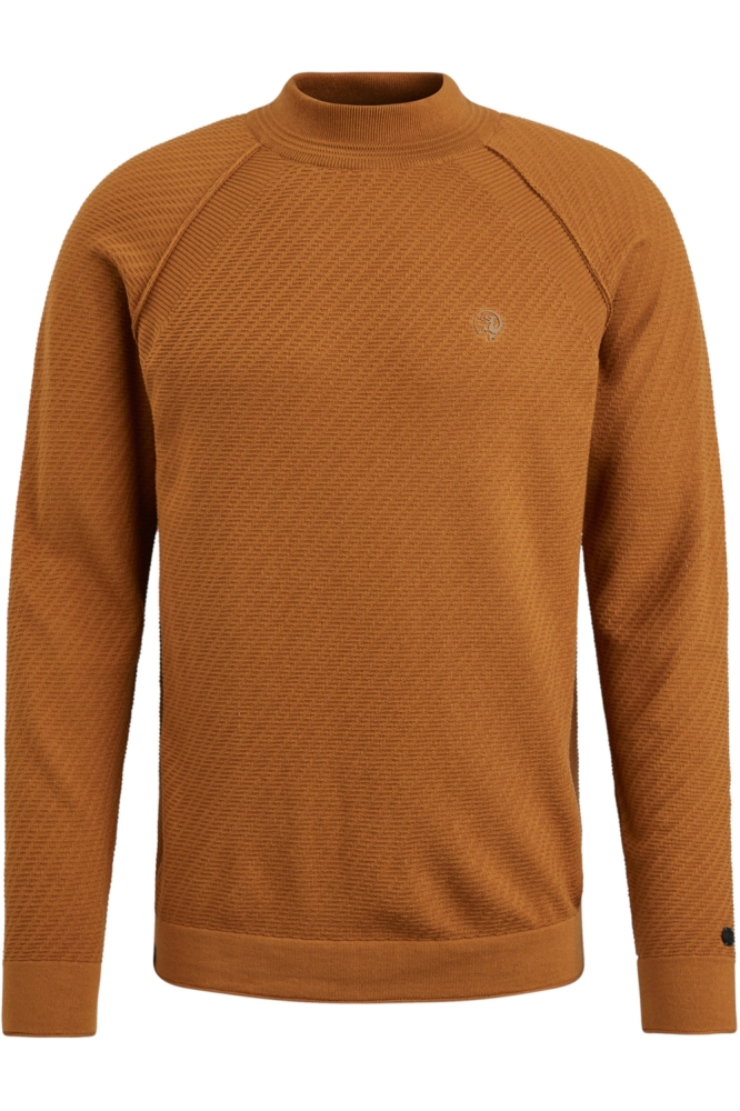 Cast Iron bruine heren trui | Vooraanzicht