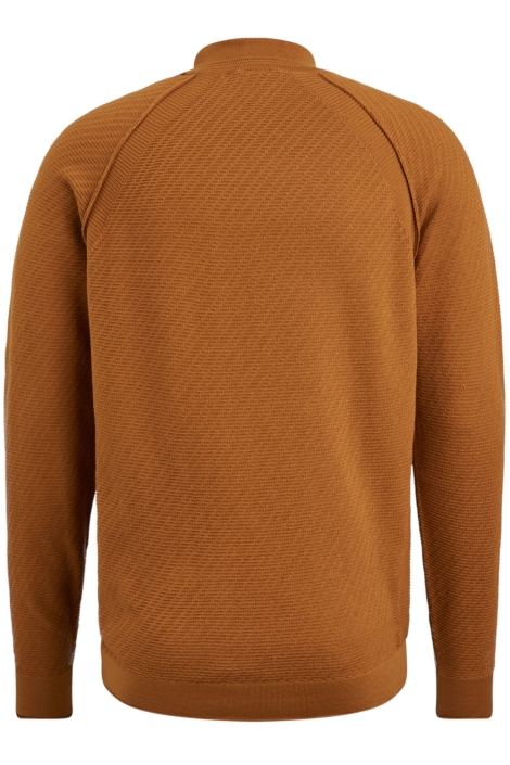 Cast Iron bruine heren trui | Achteraanzicht
