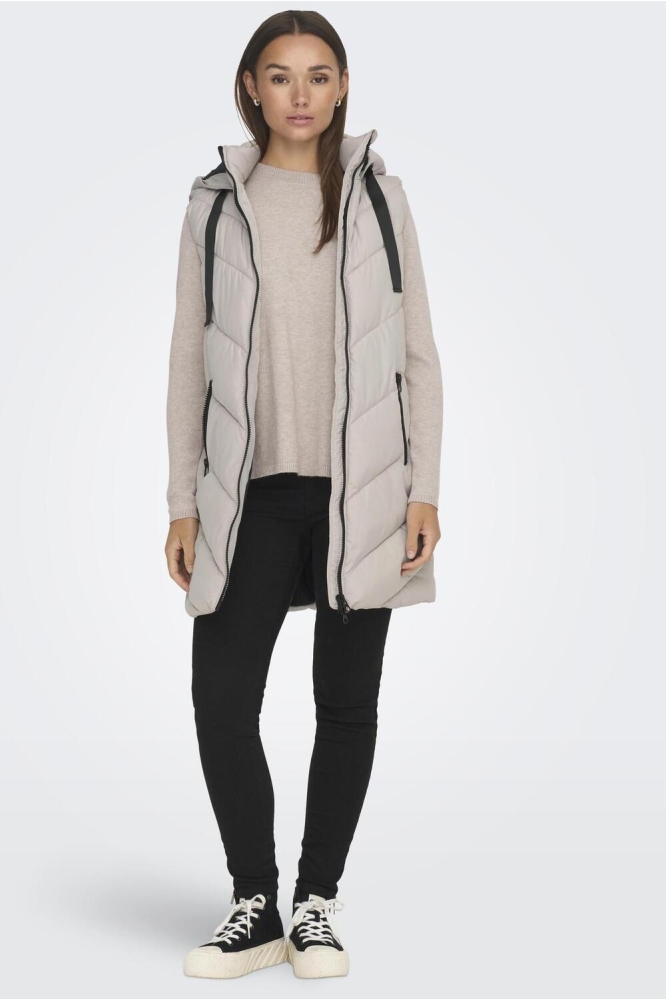 Jacqueline de Yong grijze dames jas | Model