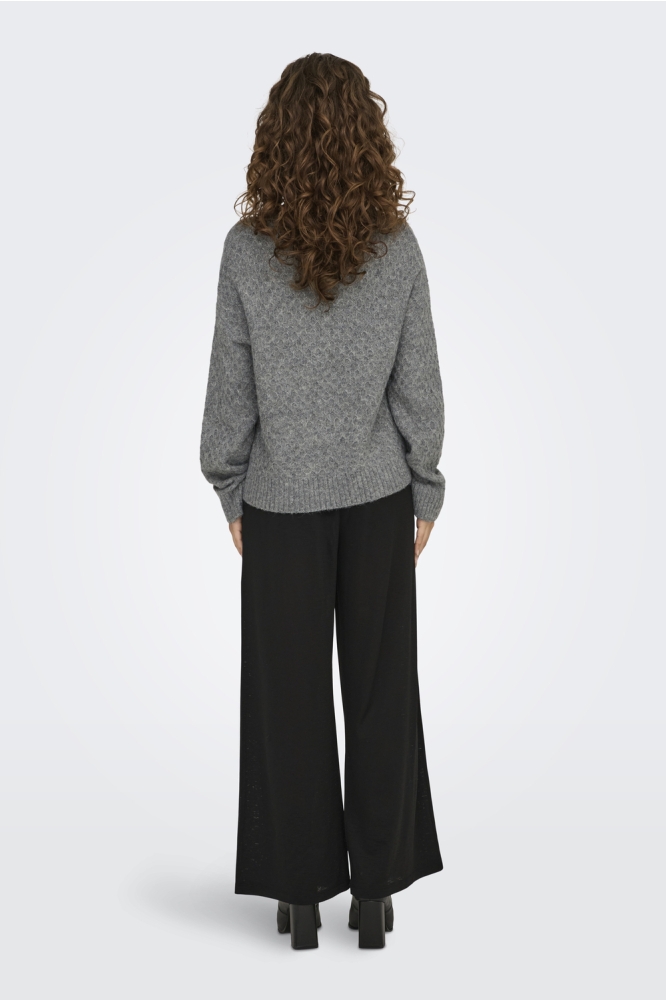 Jacqueline de Yong grijze dames trui | Model