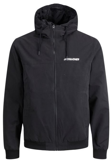 Jack & Jones zwarte heren jas | Vooraanzicht