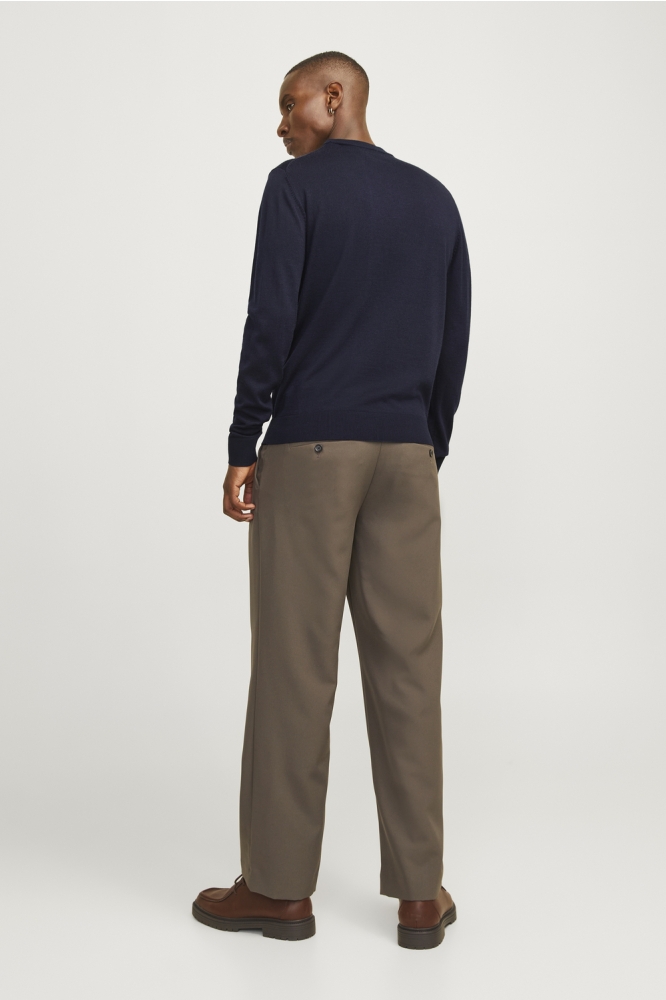 Jack & Jones blauwe heren trui | Model achteraanzicht