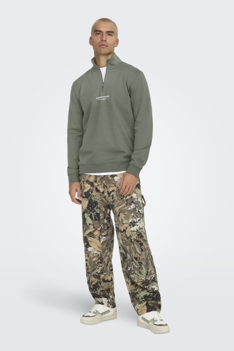 Only & Sons groene heren sweater | Model