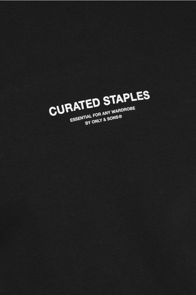 Only & Sons zwarte heren sweater | Close up