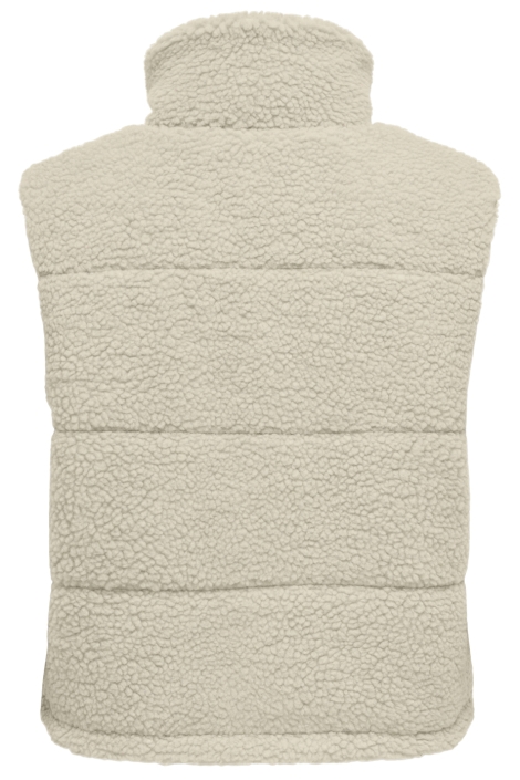 Only beige dames gilet | Achteraanzicht