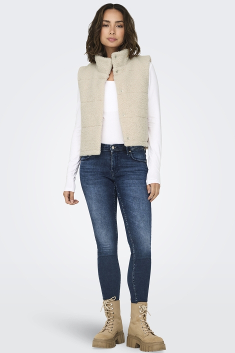 Only beige dames gilet | Model