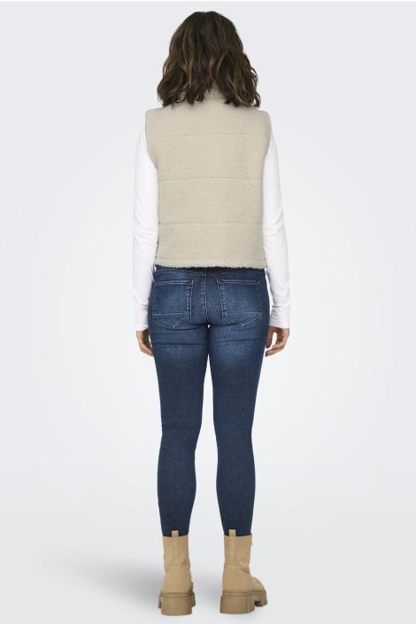 Only beige dames gilet | Model