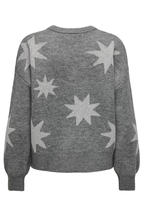 Only grijze dames trui | Achteraanzicht