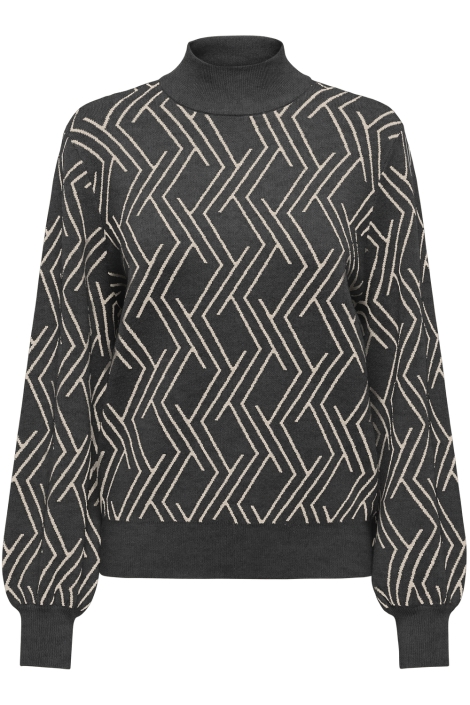 Only grijze dames trui | Vooraanzicht