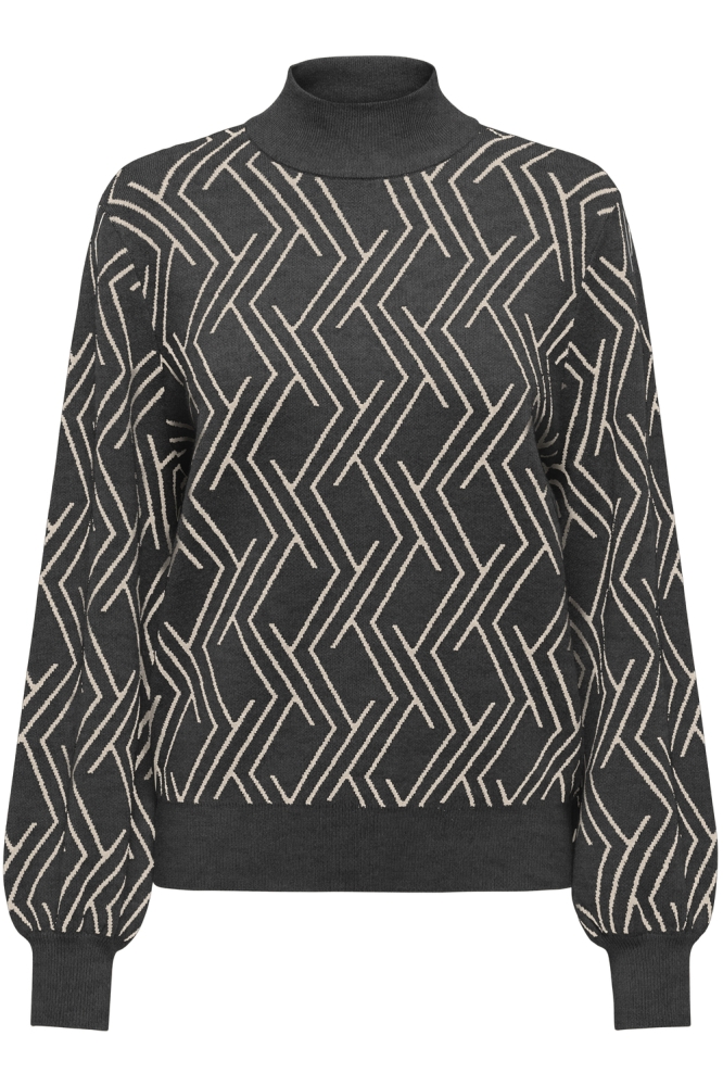 Only grijze dames trui | Vooraanzicht