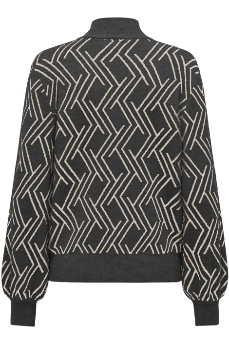 Only grijze dames trui | Achteraanzicht