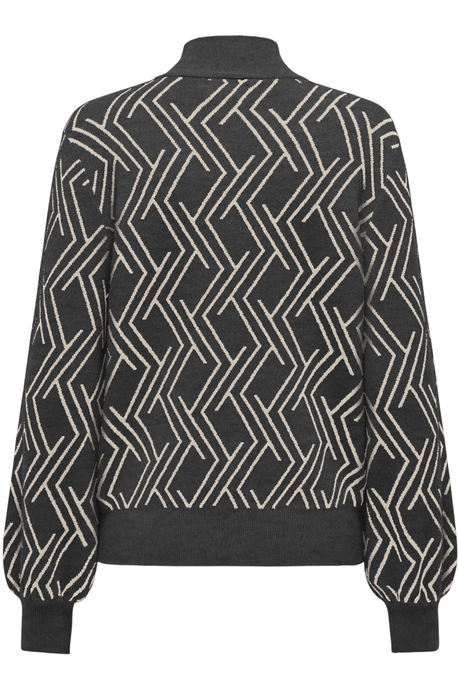 Only grijze dames trui | Achteraanzicht