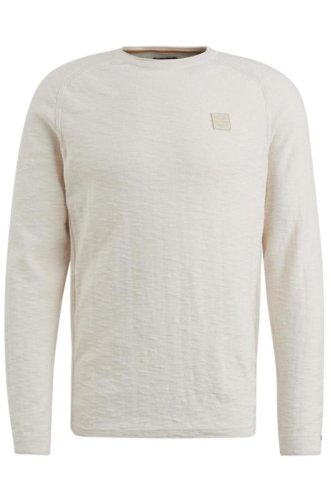PME legend beige heren trui | Vooraanzicht