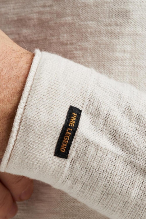 PME legend beige heren trui | Close up