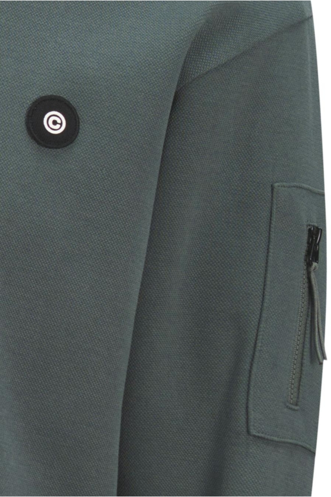 Jack & Jones groene heren sweater | Close up