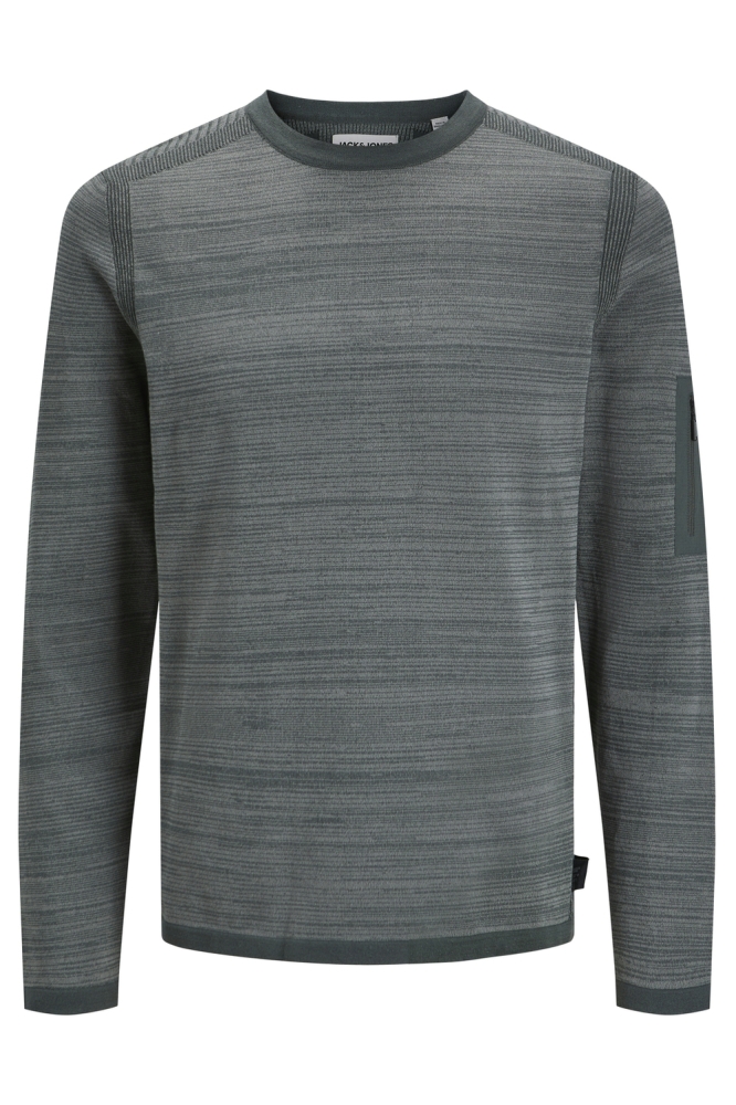 Jack & Jones groene heren trui | Vooraanzicht