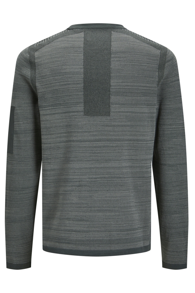 Jack & Jones groene heren trui | Achteraanzicht