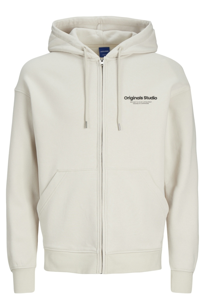 Jack & Jones beige heren vest | Vooraanzicht