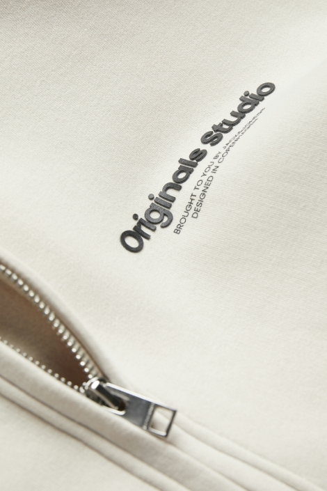 Jack & Jones beige heren vest | Close up