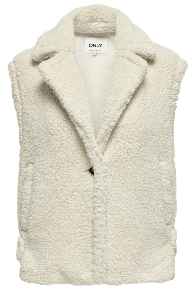 Only beige dames gilet | Vooraanzicht
