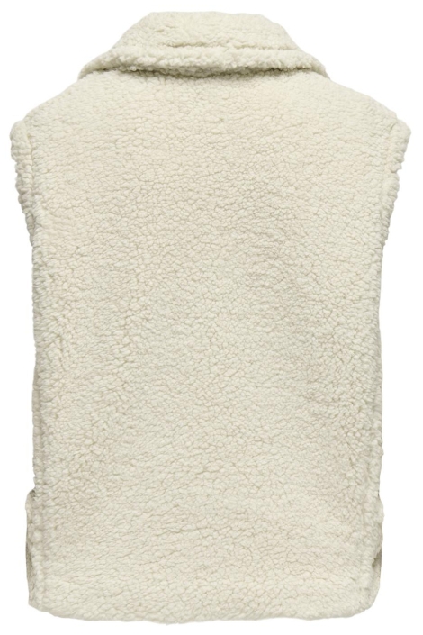Only beige dames gilet | Achteraanzicht