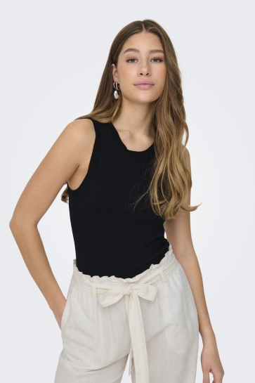 Jacqueline de Yong Top JDYAYA TANK TOP KNT NOOS 15287501 BLACK