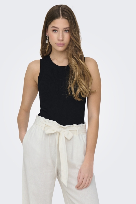 Jacqueline de Yong zwarte dames top | Model