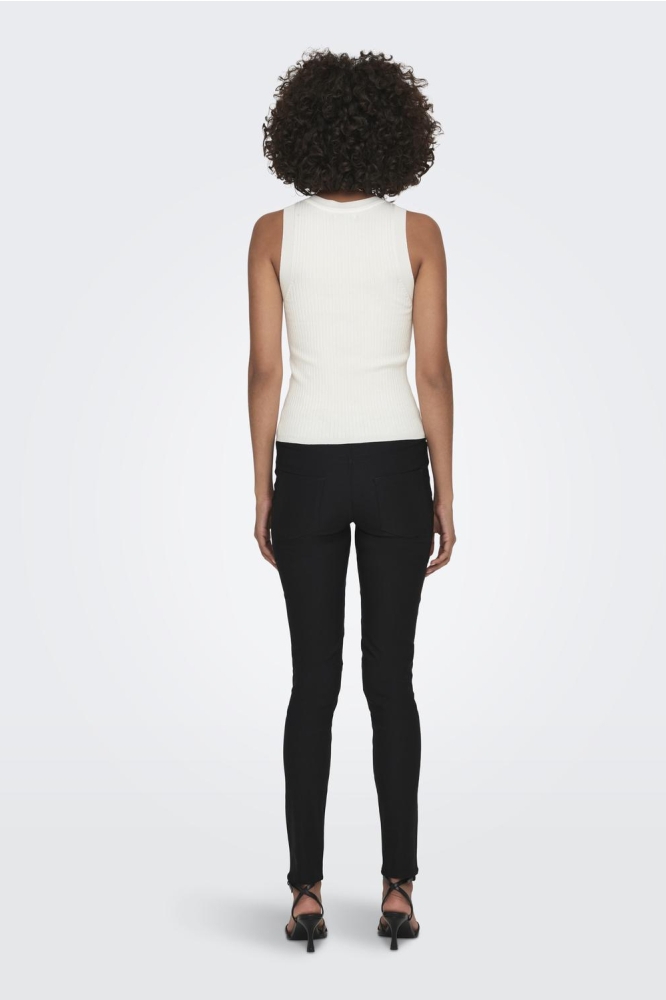 Jacqueline de Yong witte dames top | Model achteraanzicht