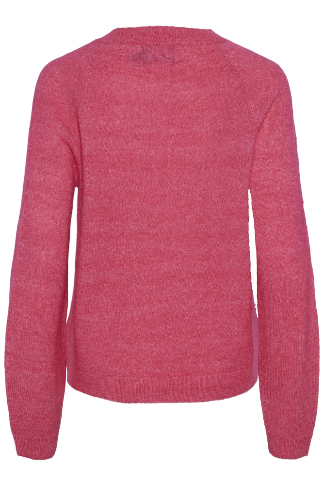 Pieces roze dames trui | Achteraanzicht