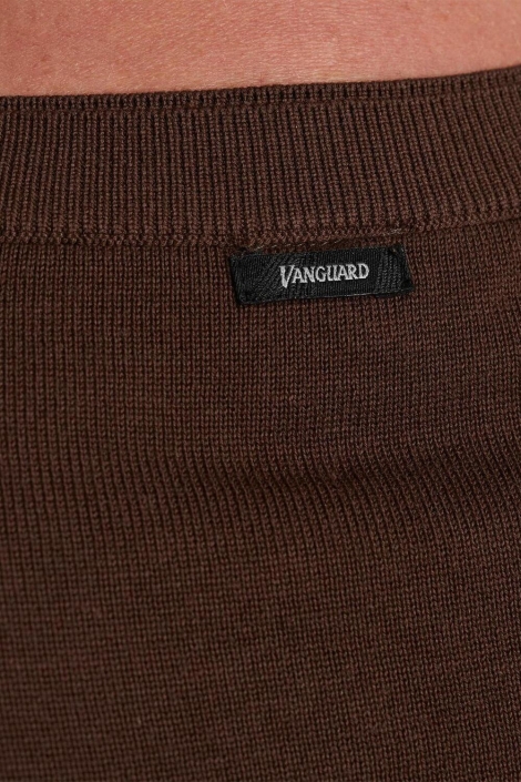 Vanguard bruine heren trui | Close up