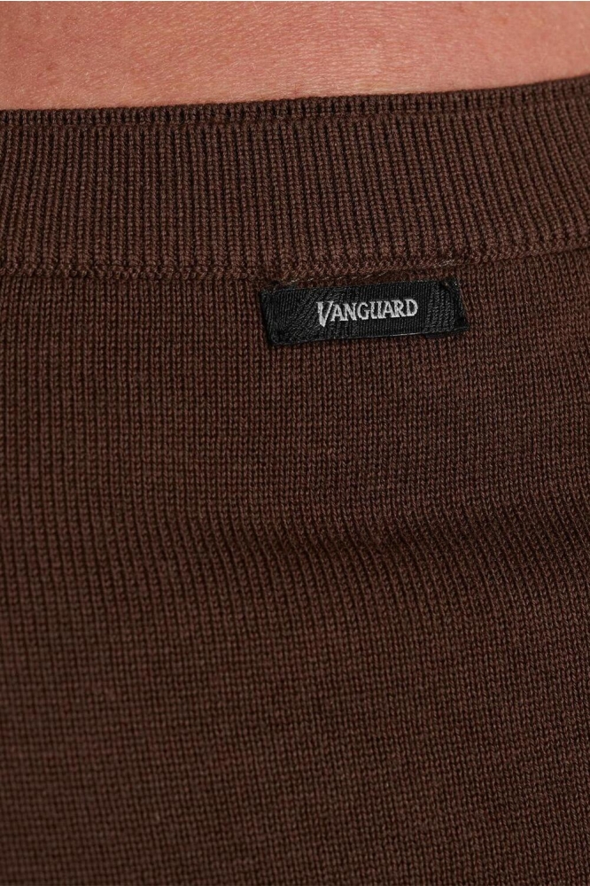 Vanguard bruine heren trui | Close up