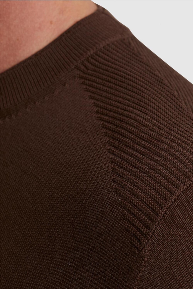 Vanguard bruine heren trui | Close up