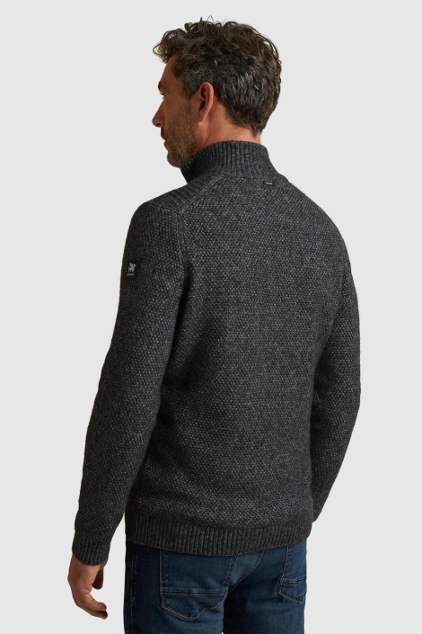 Vanguard grijze heren trui | Model achteraanzicht