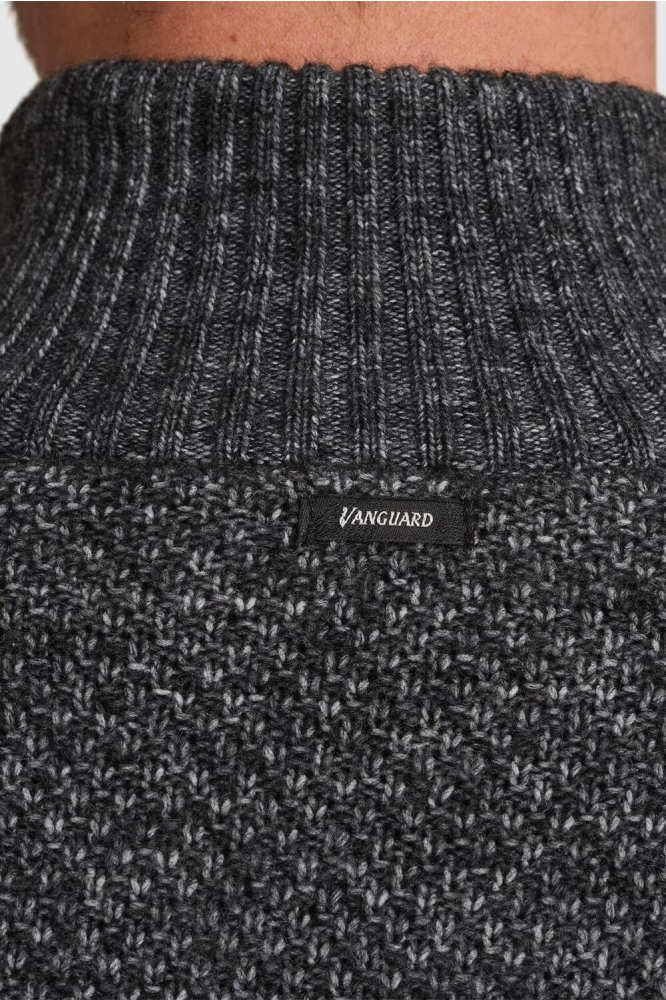 Vanguard grijze heren trui | Kleurstaal