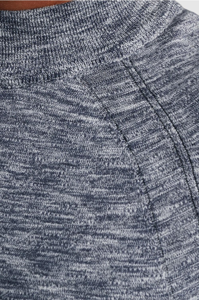 Cast Iron blauwe heren trui | Close up