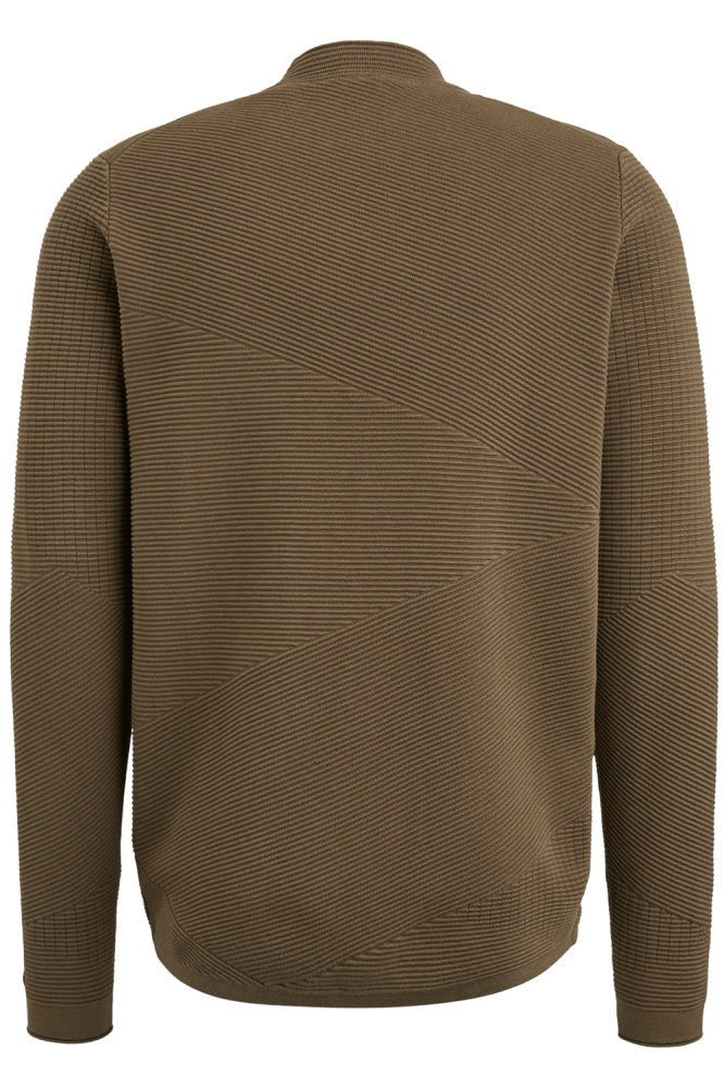 Cast Iron bruine heren trui | Achteraanzicht