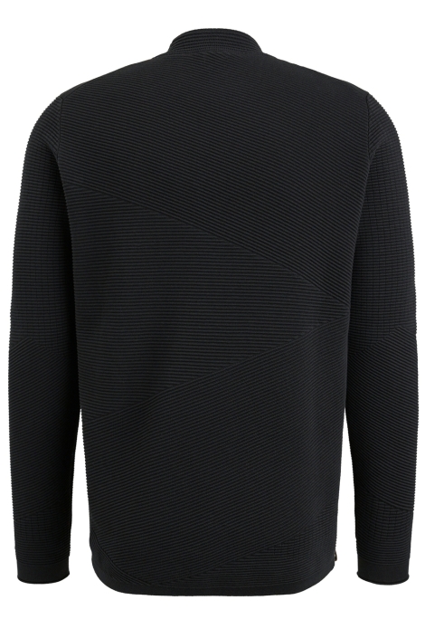 Cast Iron zwarte heren trui | Achteraanzicht