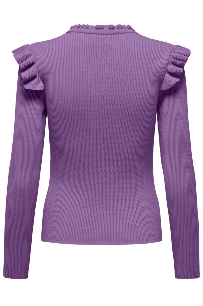 Only paarse dames trui | Achteraanzicht