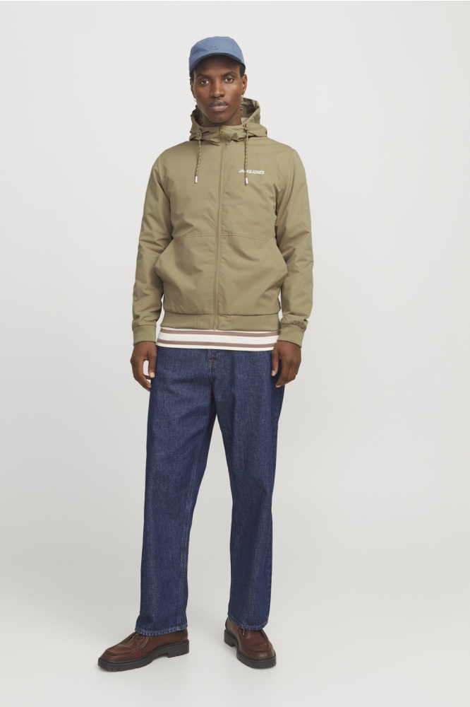 Jack & Jones taupe heren jas | Model