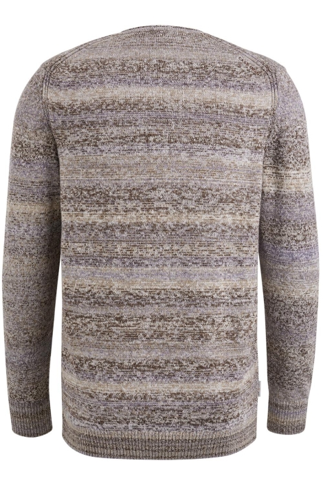 Cast Iron bruine heren trui | Achteraanzicht