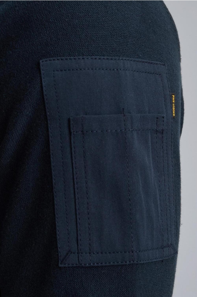 PME legend blauwe heren trui | Close up