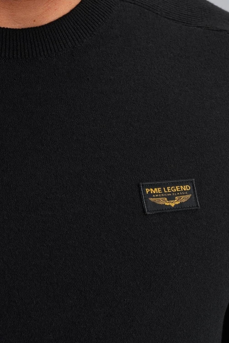 PME legend zwarte heren trui | Close up