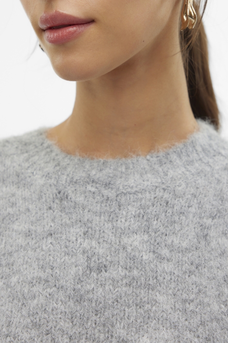 Vero Moda grijze dames trui | Close up