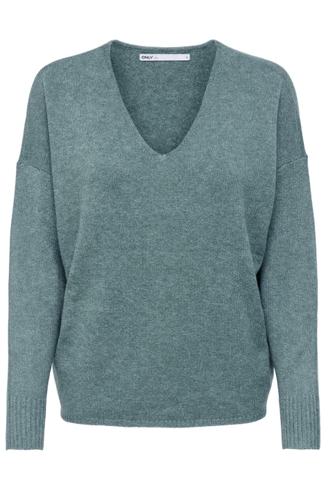 Only blauwe dames trui | Vooraanzicht