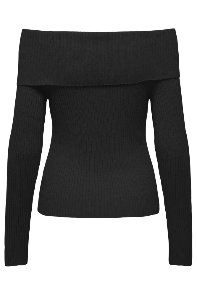 Only zwarte dames trui | Achteraanzicht