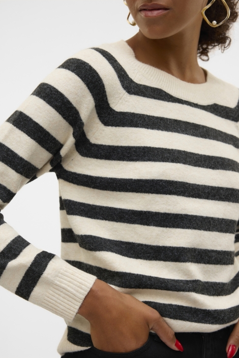 Vero Moda beige dames trui | Close up